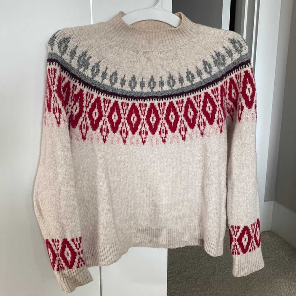 Lucky Brand Fair Isle sweater size XS
